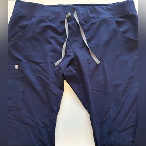 FIGS Navy Cade scrub pants, 2XL